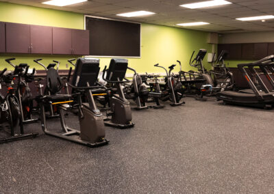 Fitness center.