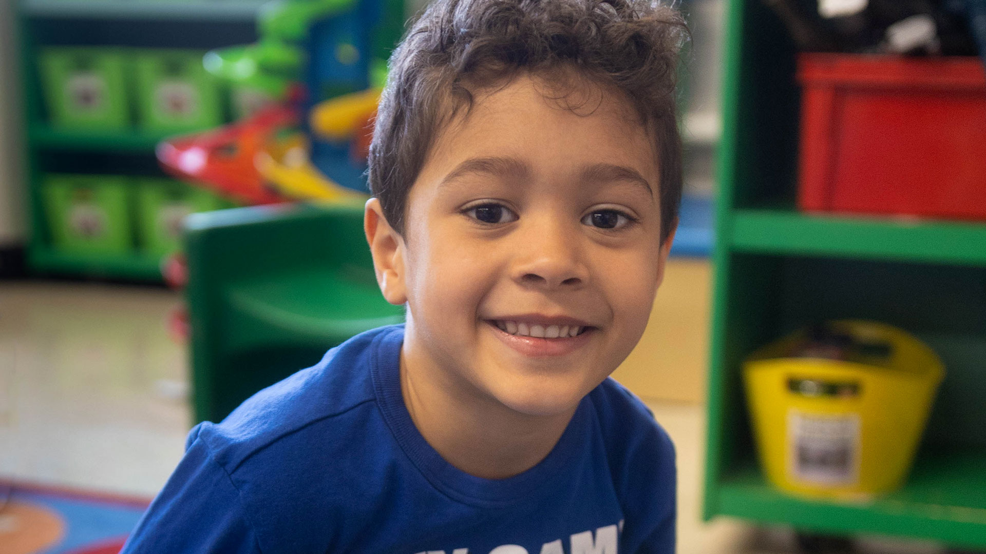 Close-up of of a young child.