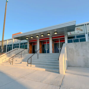 The front of Milwaukee High School of the Arts.