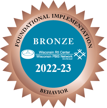 Bronze badge for Behavior from Wisconsin RtI Center.