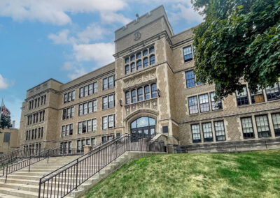 Washington High School on a sunny day